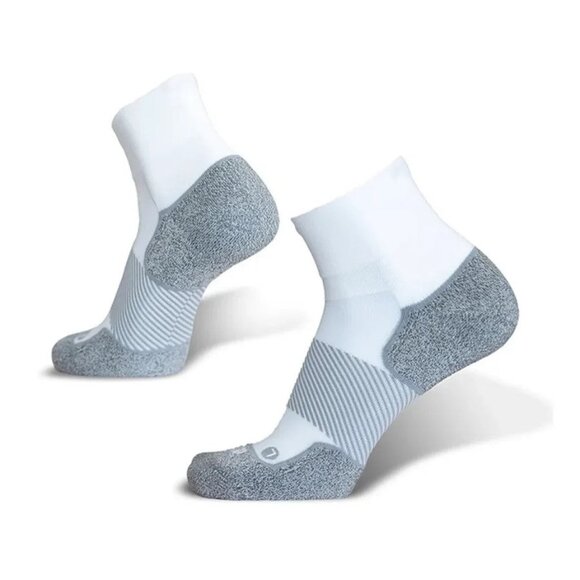 OS1st Active Comfort Socks | 1/4 Crew White Socks - Picture 1 of 2
